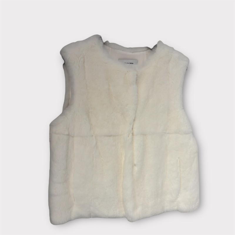 GILET BLANC YVES SALOMON
