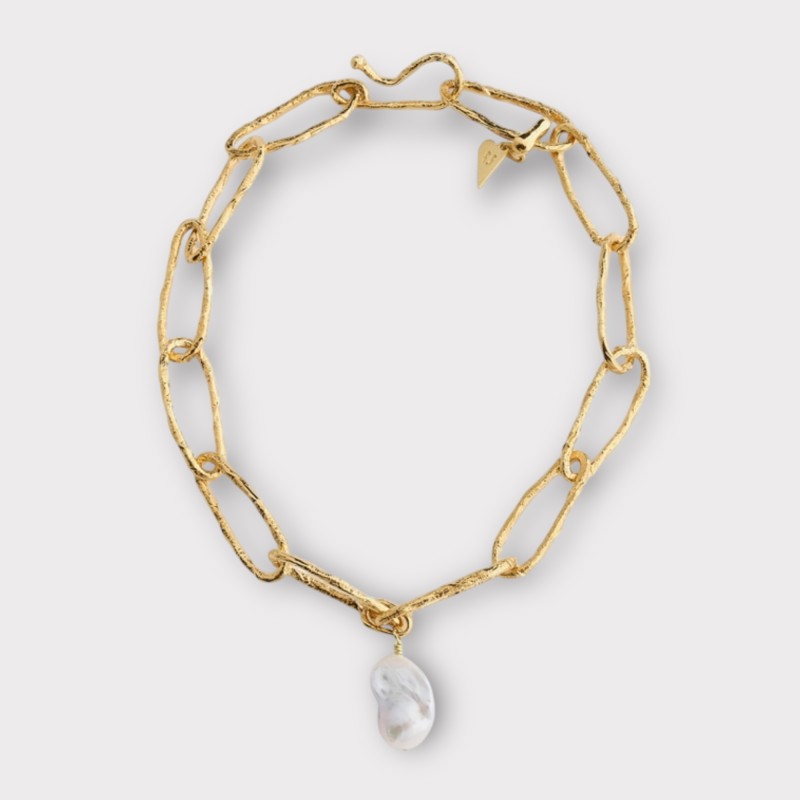 COLLIER SCULPTURE PERLE FORTE FORTE