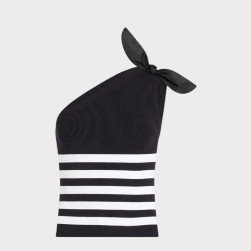 TOP STRIPES ONE SHOULDER PATOU