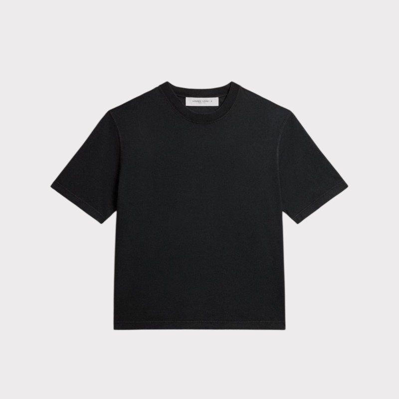 T-SHIRT NOIR GOLDEN GOOSE