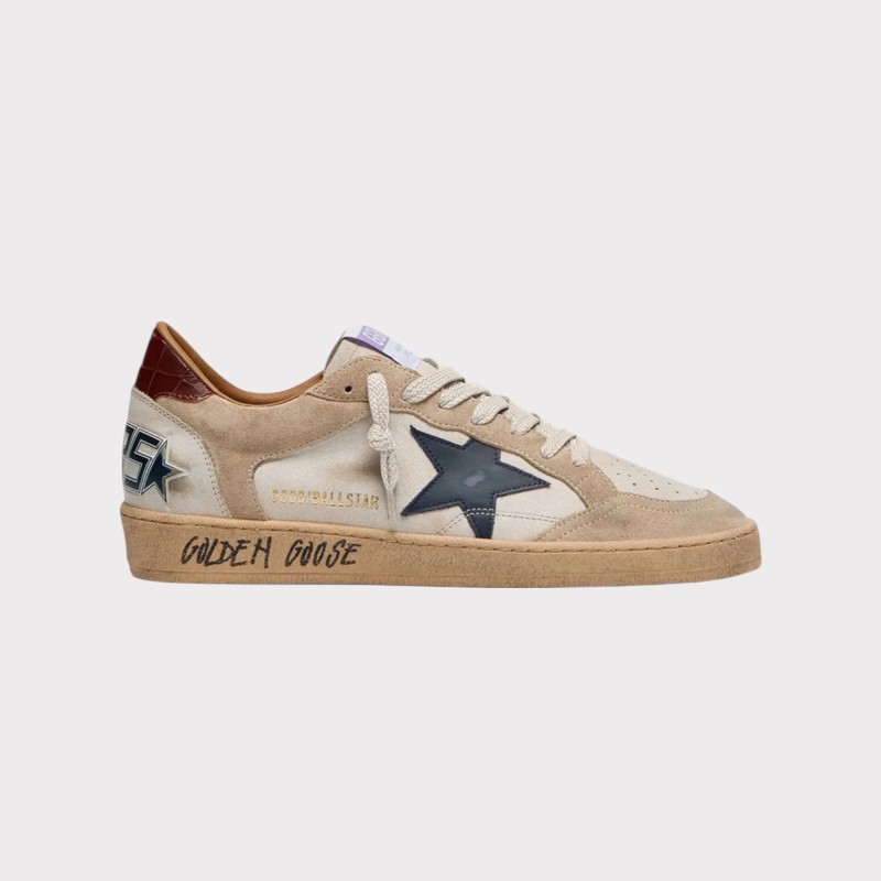 BALLSTAR BLEU ET MARRON GOLDEN GOOSE