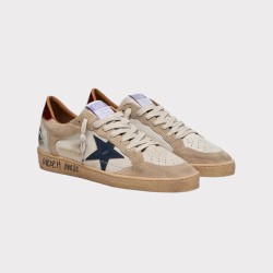 BALLSTAR BLEU ET MARRON GOLDEN GOOSE