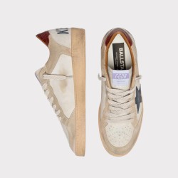 BALLSTAR BLEU ET MARRON GOLDEN GOOSE