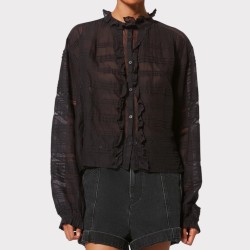 CHEMISE PELINE BLACK ISABEL MARANT ETOILE