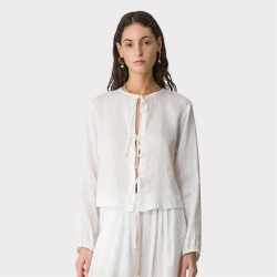 CHEMISIER À NOEUD FORTE FORTE