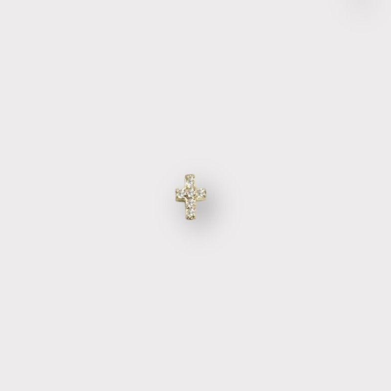BOUCLE D'OREILLE MINI CROIX FEIDT PARIS