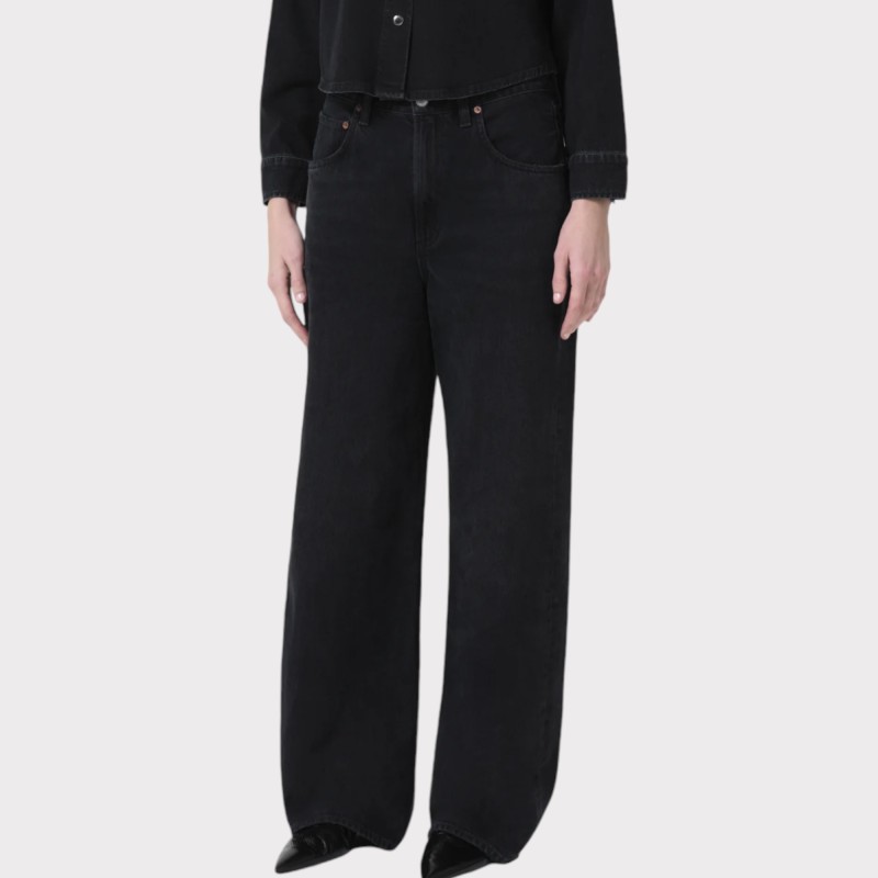 LOW CURVE BAGGY JEAN BLACK AGOLDE