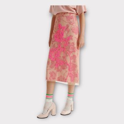 JUPE HISCES TULLE MIDI ESSENTIEL