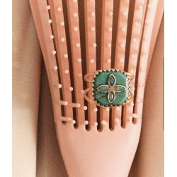 BAGUE BOWIE N°2 TURQUOISE PASCALE MONVOISIN