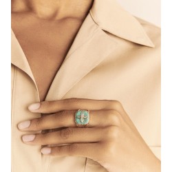 BAGUE BOWIE N°2 TURQUOISE PASCALE MONVOISIN