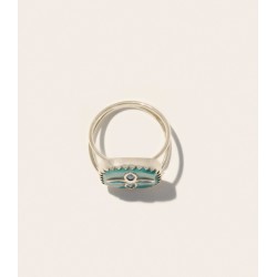 BAGUE BOWIE N°2 TURQUOISE PASCALE MONVOISIN