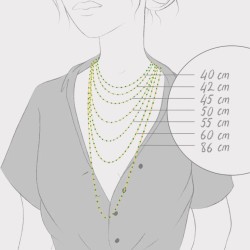 COLLIER 60CM OR ROSE GIGI CLOZEAU