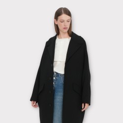MANTEAU LARGE NOIR MM6