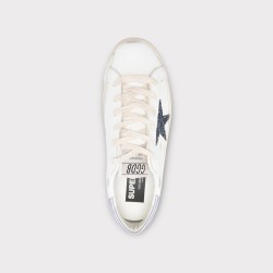 SUPER STAR TOE GLITTER GOLDEN GOOSE