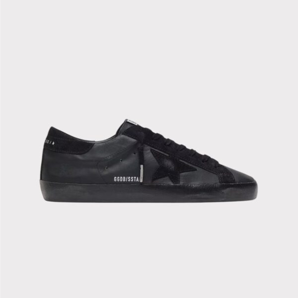Super Star Cuir Noir Golden Goose