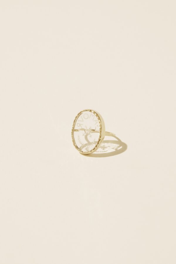 BAGUE AMOUR CRISTAL PASCALE MONVOISIN