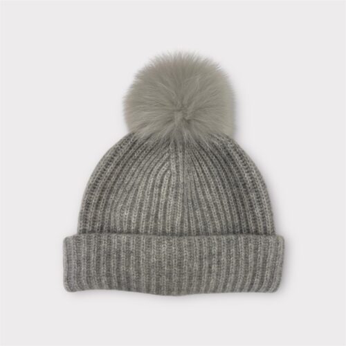 BONNET LIGHT GREY YVES SALOMON