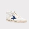 MID STAR WHITE BLUE PINK GOLDEN GOOSE