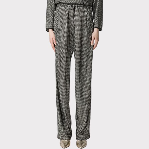 PANTALON LAME NOIR FORTE FORTE