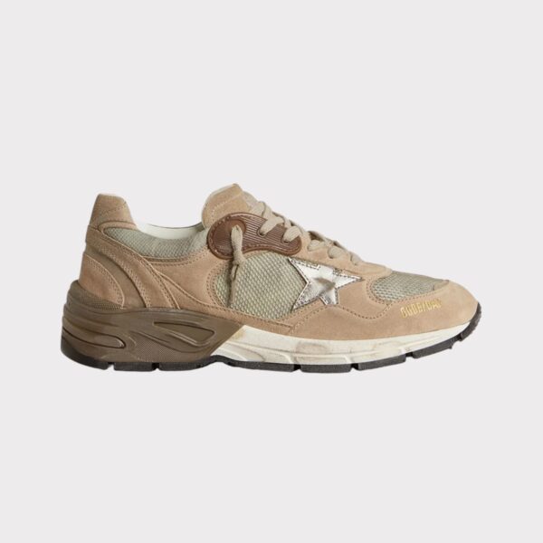RUNNING DAD BEIGE SILVER GOLDEN GOOSE