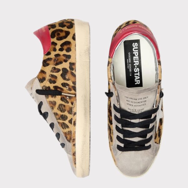 SUPERSTAR LEOPARD HORSY GOLDEN GOOSE