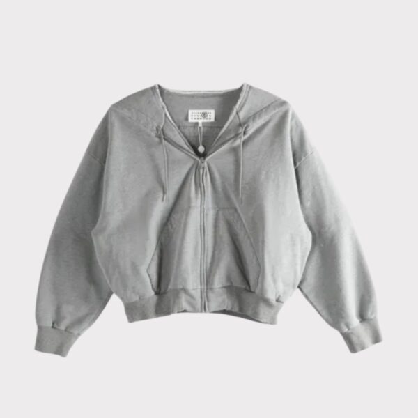 SWEAT JACKET ZIPPÉ MM6