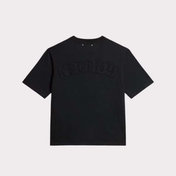 T-SHIRT NOIR GOLDEN GOOSE