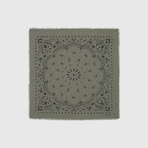 Foulard Hachiko Kaki Chiné Kujten
