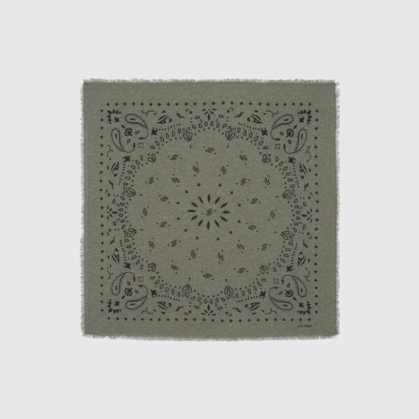 Foulard Hachiko Kaki Chiné Kujten