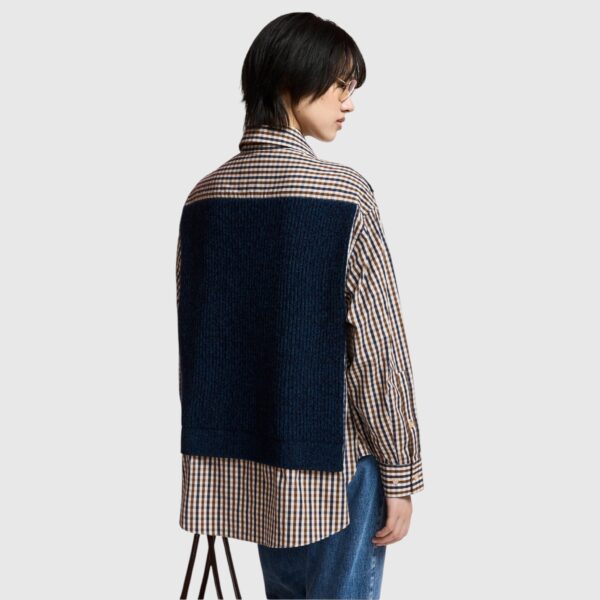 Chemise avec gilet superposé