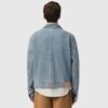 Blouson Zippé Bleu en Coton Ami De Coeur Contrasté AMI