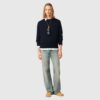 Pull bleu en laine Ami de Coeur AMI