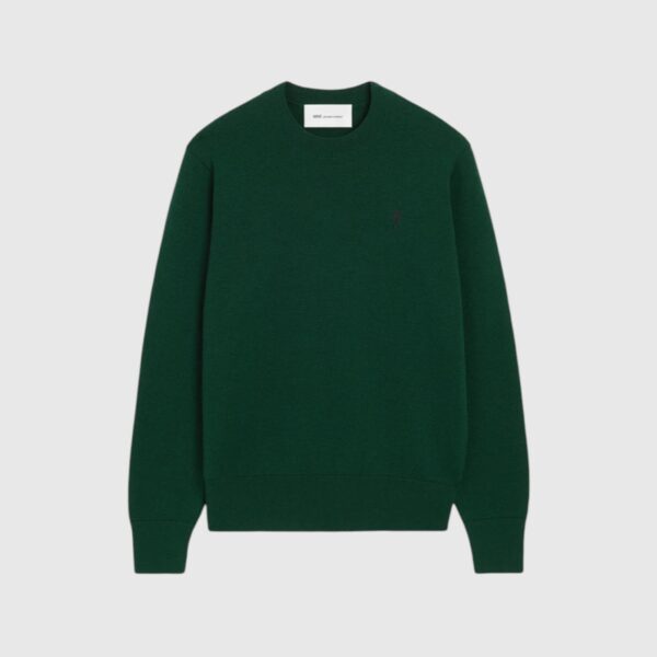 Pull vert en laine Ami de Coeur AMI
