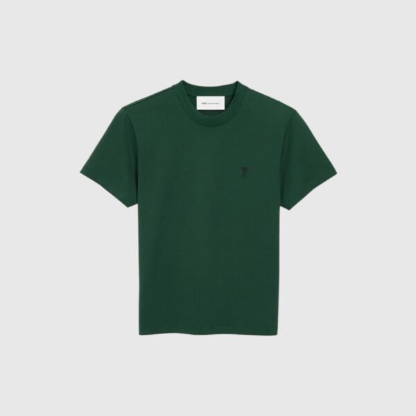 T-shirt vert en coton Ami de Coeur AMI