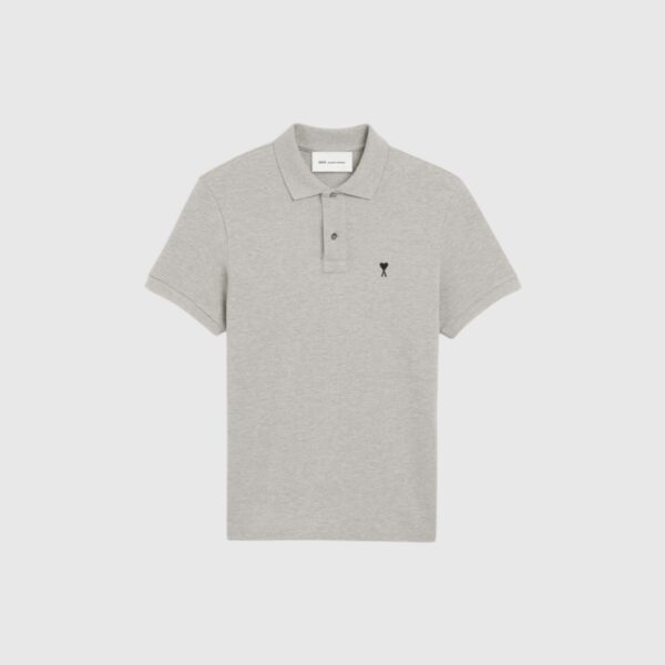 Polo gris en coton Ami de Coeur AMI