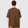 T-shirt marron en coton Ami de Coeur embossé AMI