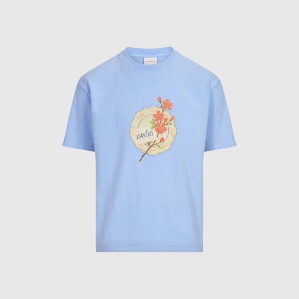 T-SHIRT PORCELAINE BLEU DROLE DE MONSIEUR