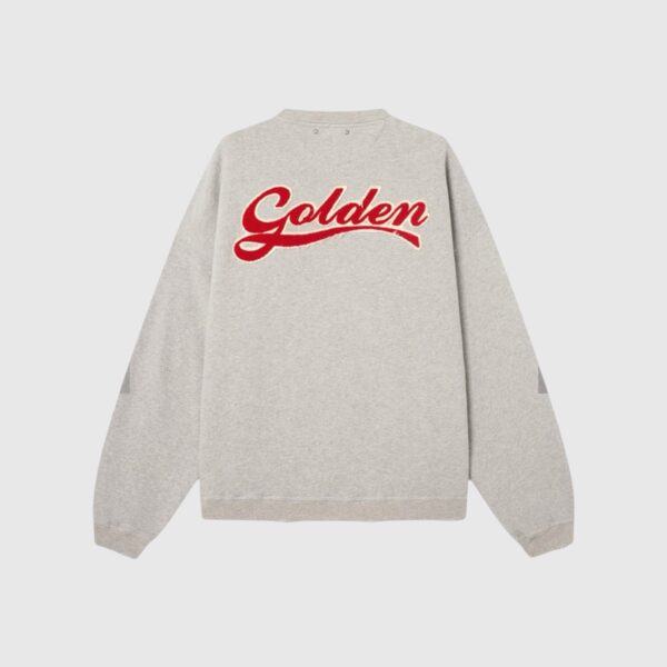 SWEATSHIRT GRIS LOGO GOLDEN GOOSE