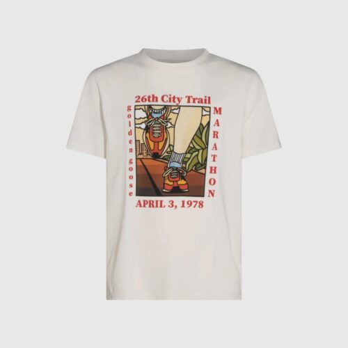 T-SHIRT GAUZE CITY TRAIL GOLDEN GOOSE