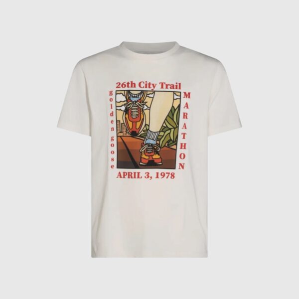 T-SHIRT GAUZE CITY TRAIL GOLDEN GOOSE