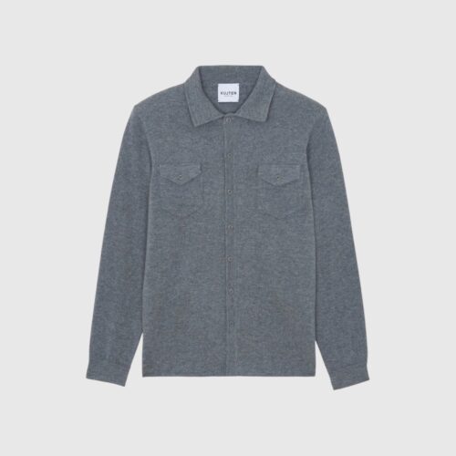HOMME - CHEMISE JULIUS GRIS FLANELLE KUJTEN