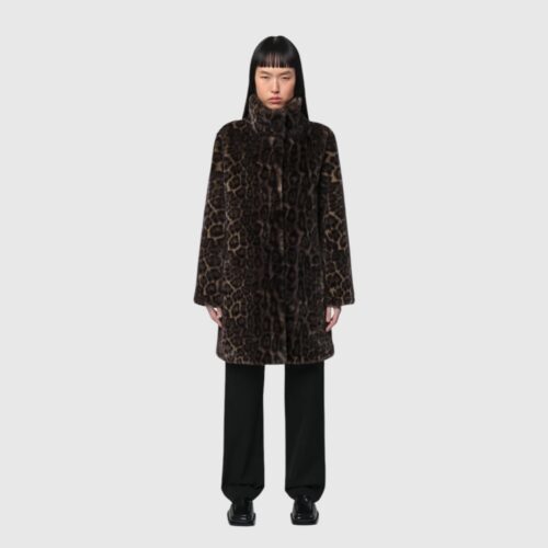 Manteau Blair Dark Leopard Apparis