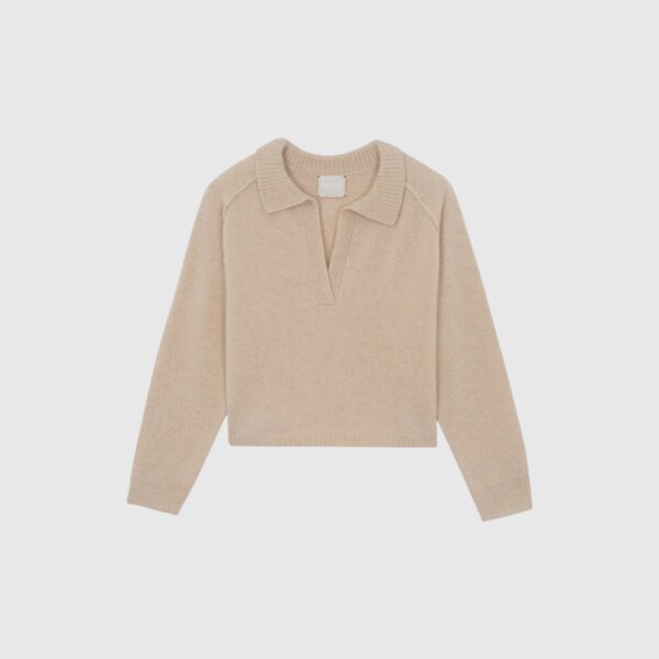 Pull Aenora beige organic Kujten