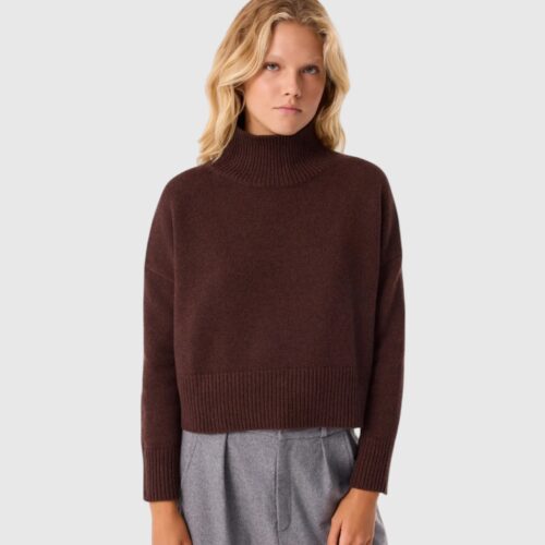 Pull Ulla Crop espresso Kujten