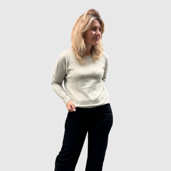 Pull Amelie vert avoine Kujten