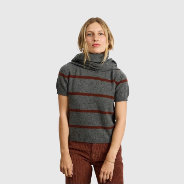 Mini Andre Stripes Grey 21 Alexandra Golovanoff