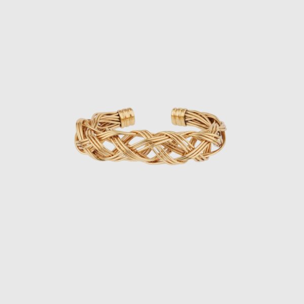 Bracelet Fileo en metal doré de la maison française Gas Bijoux