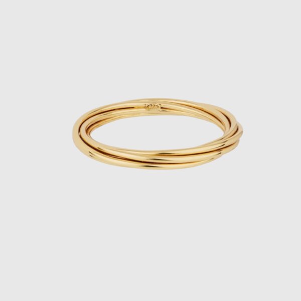 Bracelet Atik en metal doré de la maison française Gas Bijoux
