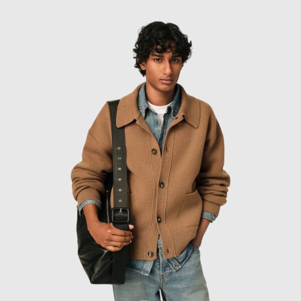 Cardigan Col Cheminée Ami