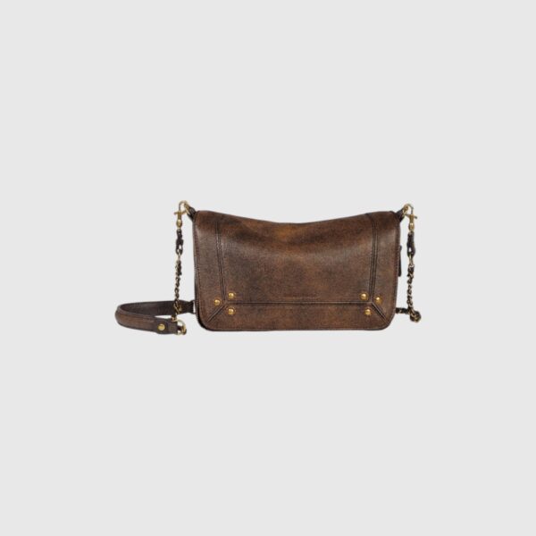 Sac Bobi S marron Usé Jérôme Dreyfuss